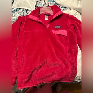 Pink Patagonia Snap Fleece